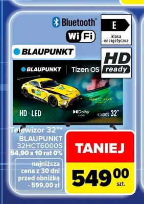 Telewizor 32" Blaupunkt 32HCT6000S promocja w Carrefour