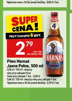 Piwo Harnaś Jasne Pełne promocja w Twój Market