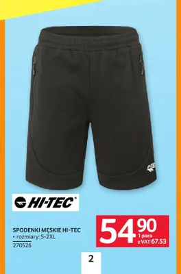 Spodenki męskie Hi-Tec promocja w Selgros