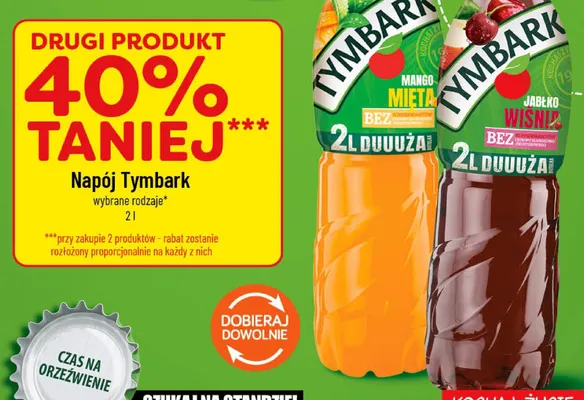 Napój Tymbark Jabłko Wiśnia promocja w POLOmarket