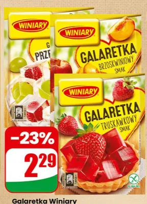 Galaretka truskawkowy smak promocja w Dino