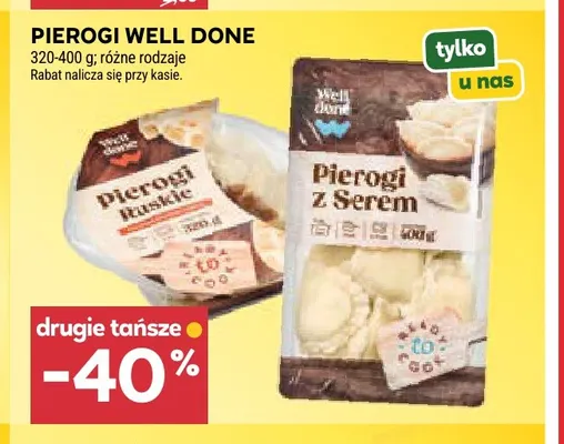Pierogi ruskie Well Done promocja w Stokrotka