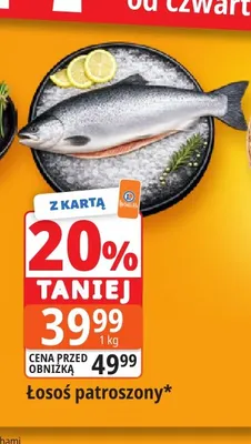 Łosoś patroszony promocja w Leclerc