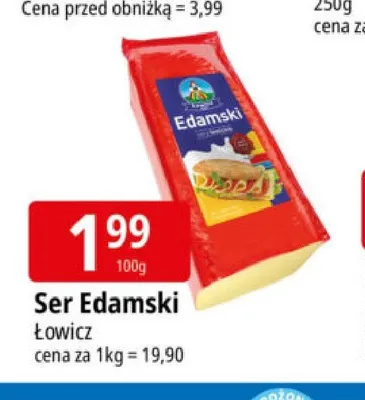 Ser Edamski Łowicz promocja w Leclerc
