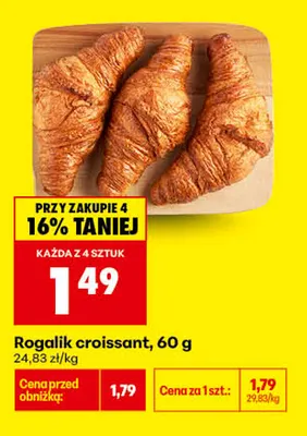 Rogalik croissant promocja w Biedronka