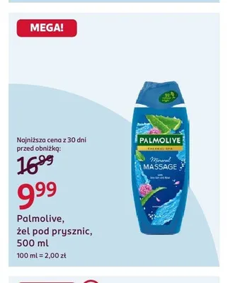 Żel pod prysznic Palmolive Thermal Spa Mineral Massage promocja w Rossmann