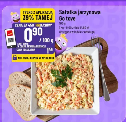 Sałatka jarzynowa Go tove promocja w POLOmarket