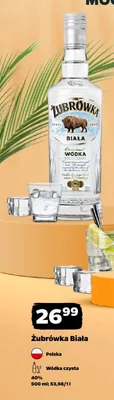 Wódka czysta Żubrówka Biała promocja w Netto