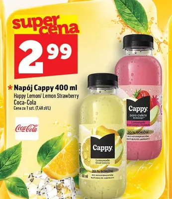 Napój Cappy Happy Lemon promocja w TOPAZ