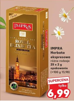 Herbata ekspresowa różne rodzaje promocja w Kaufland