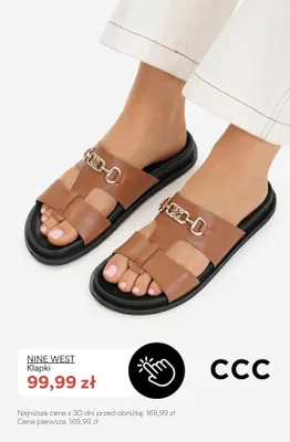 Klapki Nine West promocja w CCC