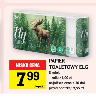 Papier toaletowy Elg 8-pak promocja w Gram Market