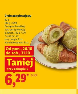 Croissant pistacjowy promocja w Lidl