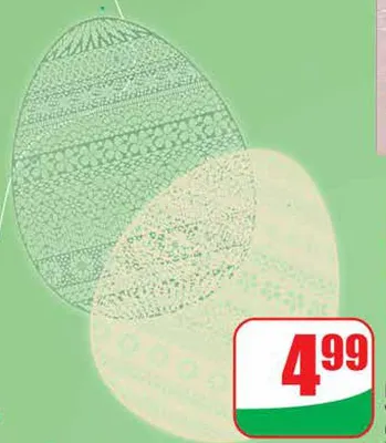 Mata na stół w kształcie jajka promocja w Dino