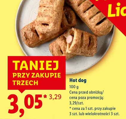 Hot dog promocja w Lidl