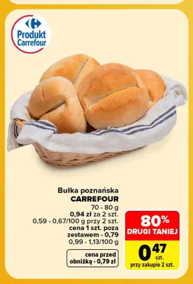 Bułka poznańska Carrefour promocja w Carrefour