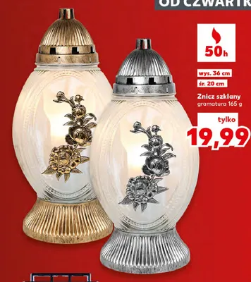 Znicz szklany 80 g 28 h promocja w Kaufland