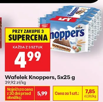 Wafelek Knoppers promocja w Biedronka