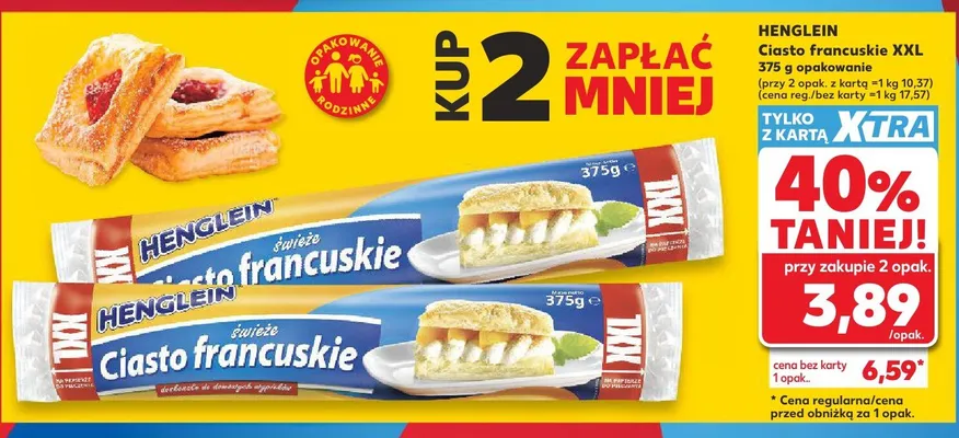 Ciasto francuskie XXL promocja w Kaufland