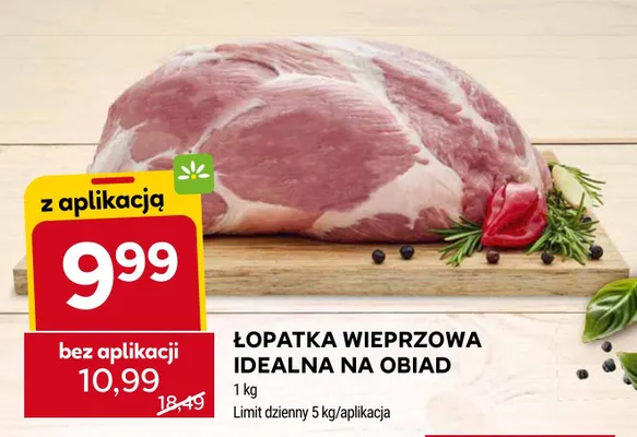 Łopatka wieprzowa idealna na obiad promocja w Stokrotka