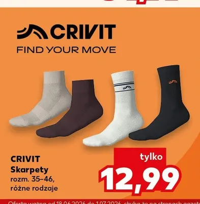 Skarpety CRIVIT promocja w Kaufland