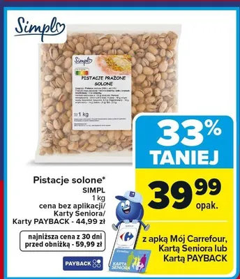 Pistacje solone SIMPL promocja