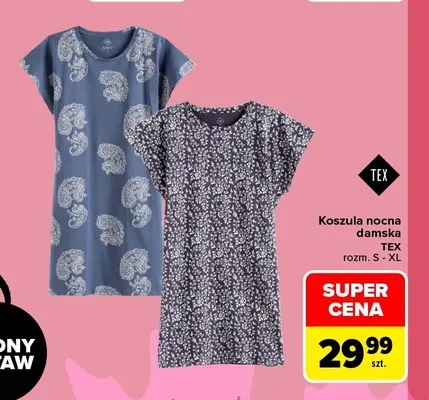 Koszula nocna damska TEX promocja w Carrefour