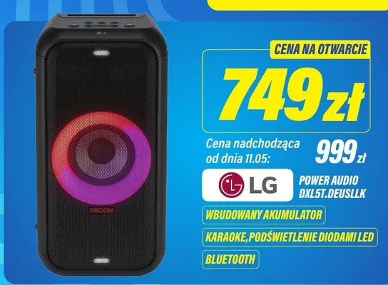 Power Audio LG XBOOM DXL5T.DEUSLLK promocja w RTV EURO AGD