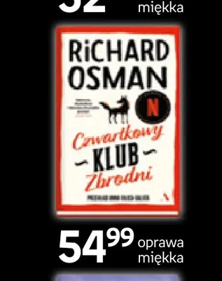 Książka Czwartkowy Klub Zbrodni Richard Osman promocja w Empik