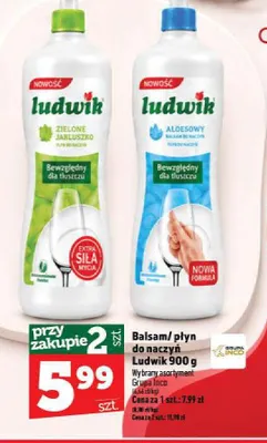 Płyn do naczyń Ludwik Zielone Jabłuszko promocja w TOPAZ