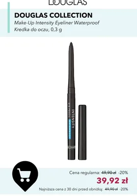 Kredka do oczu Douglas Collection Make-Up Intensity Eyeliner Waterproof promocja w Douglas