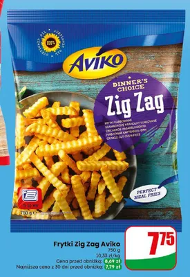 Frytki Zig Zag Aviko promocja w Dino