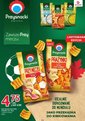 Prażynki o smaku bekonu Przysnacki Przy Meczu promocja w Selgros