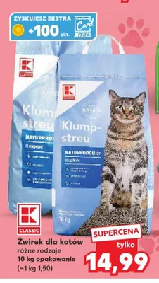 Żwirek dla kotów K-Classic promocja w Kaufland