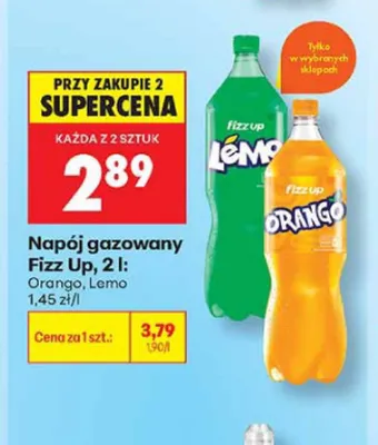 Napój gazowany Fizz Up Lemo promocja w Biedronka