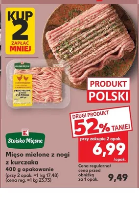 Mięso mielone z nogi z kurczaka Stoisko Mięsne promocja w Kaufland