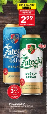 Piwo Žatecký Světlý Ležák promocja w LEWIATAN