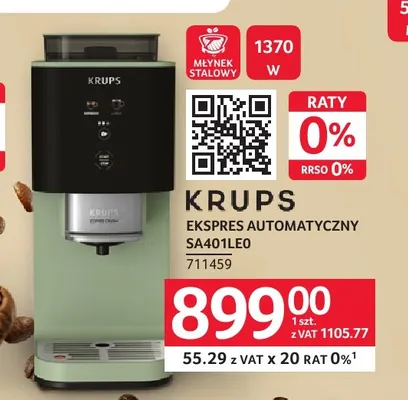 Ekspres automatyczny SA401LE0 Krups promocja w Selgros