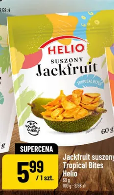 Jackfruit suszony Helio Tropical Bites promocja w POLOmarket