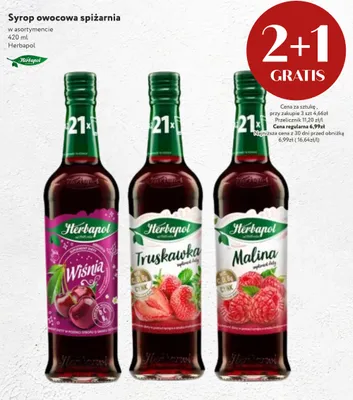 Syrop Wiśnia Herbapol Owocowa Spiżarnia promocja w Market Point