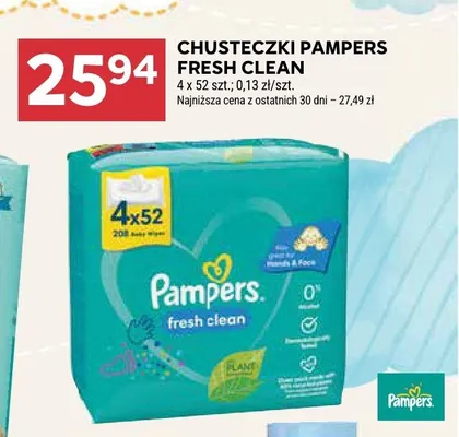 Chusteczki Fresh Clean promocja w Stokrotka