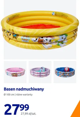 Basen nadmuchiwany Ø 100cm promocja w Action