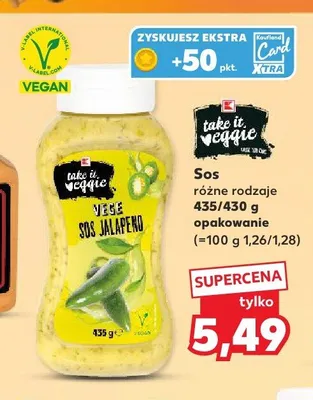 Vege Sos Jalapeno take it veggie promocja w Kaufland