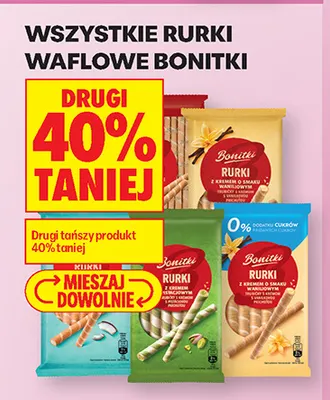 Rurki waflowe Bonitki promocja w Biedronka