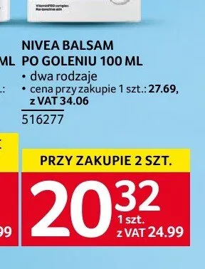 Balsam po goleniu Nivea promocja w Selgros
