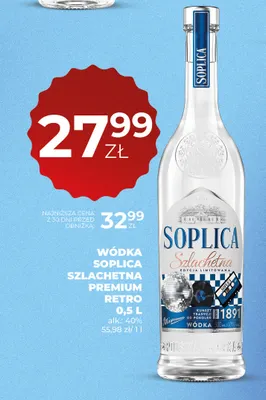 Wódka Soplica Szlachetna Premium Retro promocja w Duży Ben