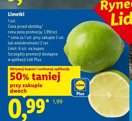 Limetki promocja w Lidl