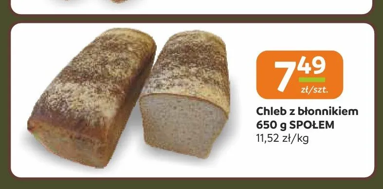 Chleb z błonnikiem Społem promocja w Społem Częstochowa