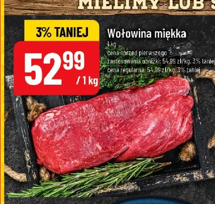 Wołowina miękka promocja w POLOmarket