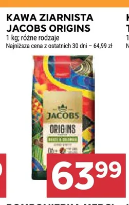 Kawa ziarnista Jacobs Origins promocja w Stokrotka